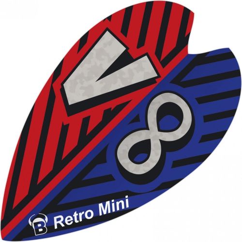 Bulls Flights Mini Retro & Retro 100 Micron Blauw/rood