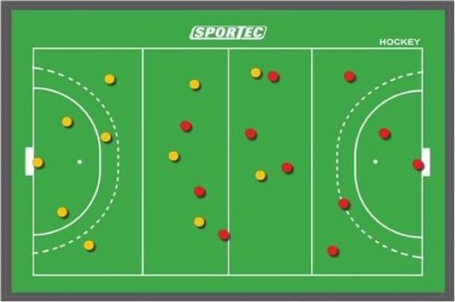 Sportec Coachboard Hockey Magnetisch 46 X 30 cm