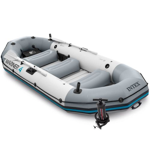 Intex Mariner 4 Set | Vier-Personen-Schlauchboot mit hartem Boden