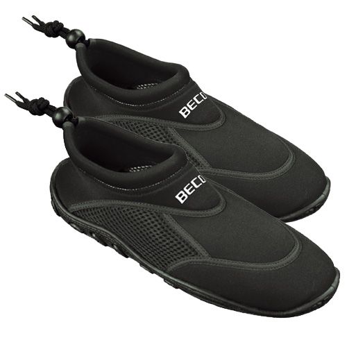 BECO Neopren-Wasserschuhe, schwarz, Größe 37