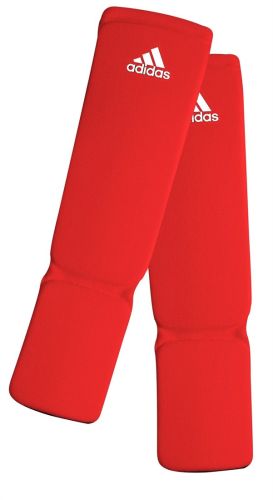 Adidas Elastische Schienbeinschoner - Rot - M