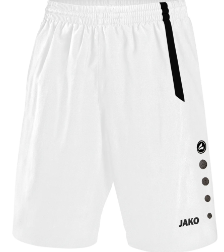 Jako Sporthose Turin | weiß/schwarz | Größe: 164