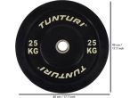 Tunturi Gewichtheben Disc 25kg - Schwarz