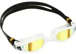 Aqua Sphere Kaiman EXO - Zwembril - Volwassenen - Gold Titanium Mirrored Lens - Wit/Transparent