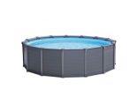 Intex Schwimmbad Graphit Platte 478 x 124 cm | Rund