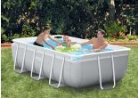 Intex Pool 300 x 175 x 80 | Rechteck Prisma Rahmen mit Filterpumpe