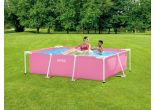 Intex Pool 220 x 150 x 60 - rosa | Rechteckiger Rahmenpool