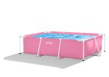 Intex Pool 220 x 150 x 60 - rosa | Rechteckiger Rahmenpool