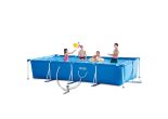 Intex Pool 450 x 220 x 84 | Rechteckiger Rahmenpool mit Filterpumpe