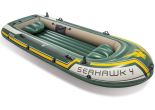 Intex Seahawk 4 Set | Vier-Personen-Schlauchboot mit Paddeln und Pumpe