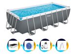 Bestway Schwimmbad 488 x 244 x 122 cm | Rechteckig Power Steel