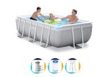 Intex Pool 300 x 175 x 80 | Rechteck Prisma Rahmen mit Filterpumpe