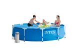 Intex Pool rund 366 x 76 | Metallrahmen mit Filterpumpe