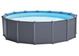 Intex Schwimmbad Graphit Platte 478 x 124 cm | Rund