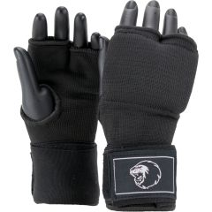 Super Pro Combat Gear Indoor Handschuhe mit Bandage Schwarz/Weiß Large