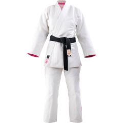 Judoanzug Nihon Meiyo Lady Gi | weiß-rosa | (Größe: 140)