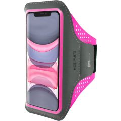 Mobiparts Comfort Fit Sport Armband Apple iPhone 11 Neon Pink