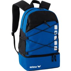 Erima Club 5 Multifunktionsrucksack mit Bodentasche - Royal / Schwarz | Größe: UNI