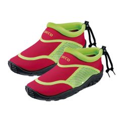 BECO Kinder-Wasserschuhe aus Neopren, rot/grün, Größe 26