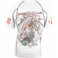 Nihon Thermo Shirt Rashguard Samurai Männer Weiß Größe S