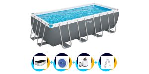 Bestway Schwimmbad 488 x 244 x 122 cm | Rechteckig Power Steel