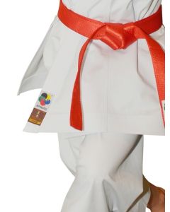 Arawaza Karatepak Amber Evolution Wkf Wit Meisjes Maat 165