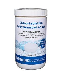 Chlortabletten für das Schwimmbad | Long90 200 Gramm/1 kg