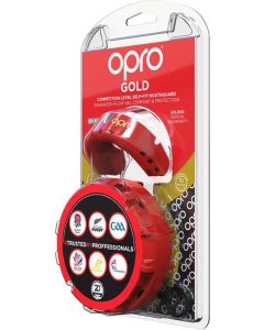 OPRO GEN4 Bitje Junior Gold - Rood/Wit