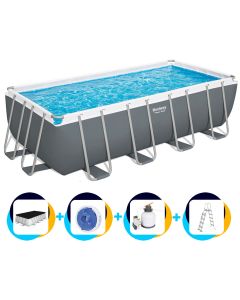 Bestway Schwimmbad 488 x 244 x 122 cm | Rechteckig Power Steel