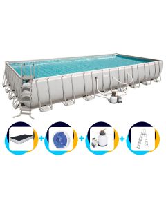 Bestway Schwimmbad 956 x 488 x 132 cm | Rechteckig Power Steel